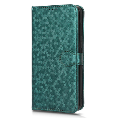 For Huawei P60 / P60 Pro Shockproof Case PU Leather Flip Cover Dot Pattern Imprinted Phone Case with Wallet
