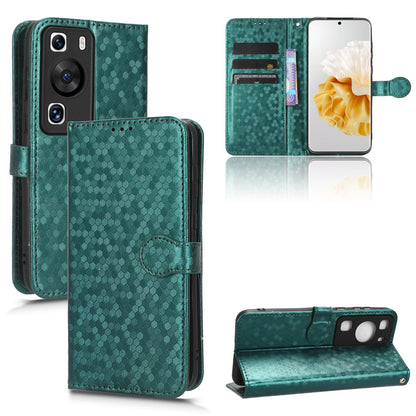 For Huawei P60 / P60 Pro Shockproof Case PU Leather Flip Cover Dot Pattern Imprinted Phone Case with Wallet