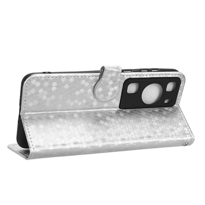 For Huawei P60 / P60 Pro Shockproof Case PU Leather Flip Cover Dot Pattern Imprinted Phone Case with Wallet
