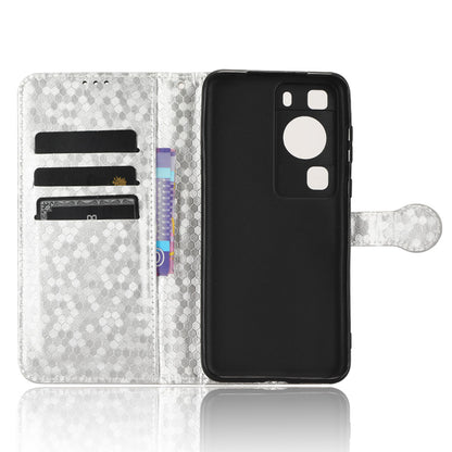 For Huawei P60 / P60 Pro Shockproof Case PU Leather Flip Cover Dot Pattern Imprinted Phone Case with Wallet