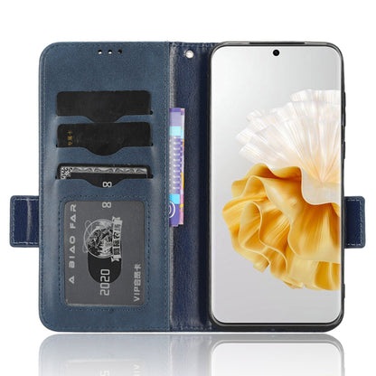 For Huawei P60 Pro / P60 Anti-Dust Phone Shell PU Leather Phone Case Imprinted Triangle Stand Wallet Cover
