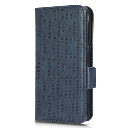 For Huawei P60 Pro / P60 Anti-Dust Phone Shell PU Leather Phone Case Imprinted Triangle Stand Wallet Cover