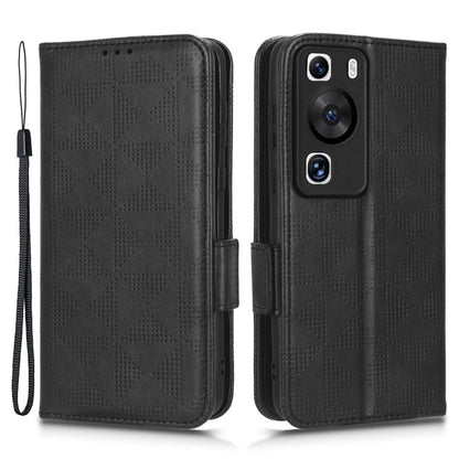 For Huawei P60 Pro / P60 Anti-Dust Phone Shell PU Leather Phone Case Imprinted Triangle Stand Wallet Cover
