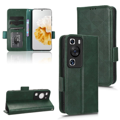 For Huawei P60 Pro / P60 Anti-Dust Phone Shell PU Leather Phone Case Imprinted Triangle Stand Wallet Cover