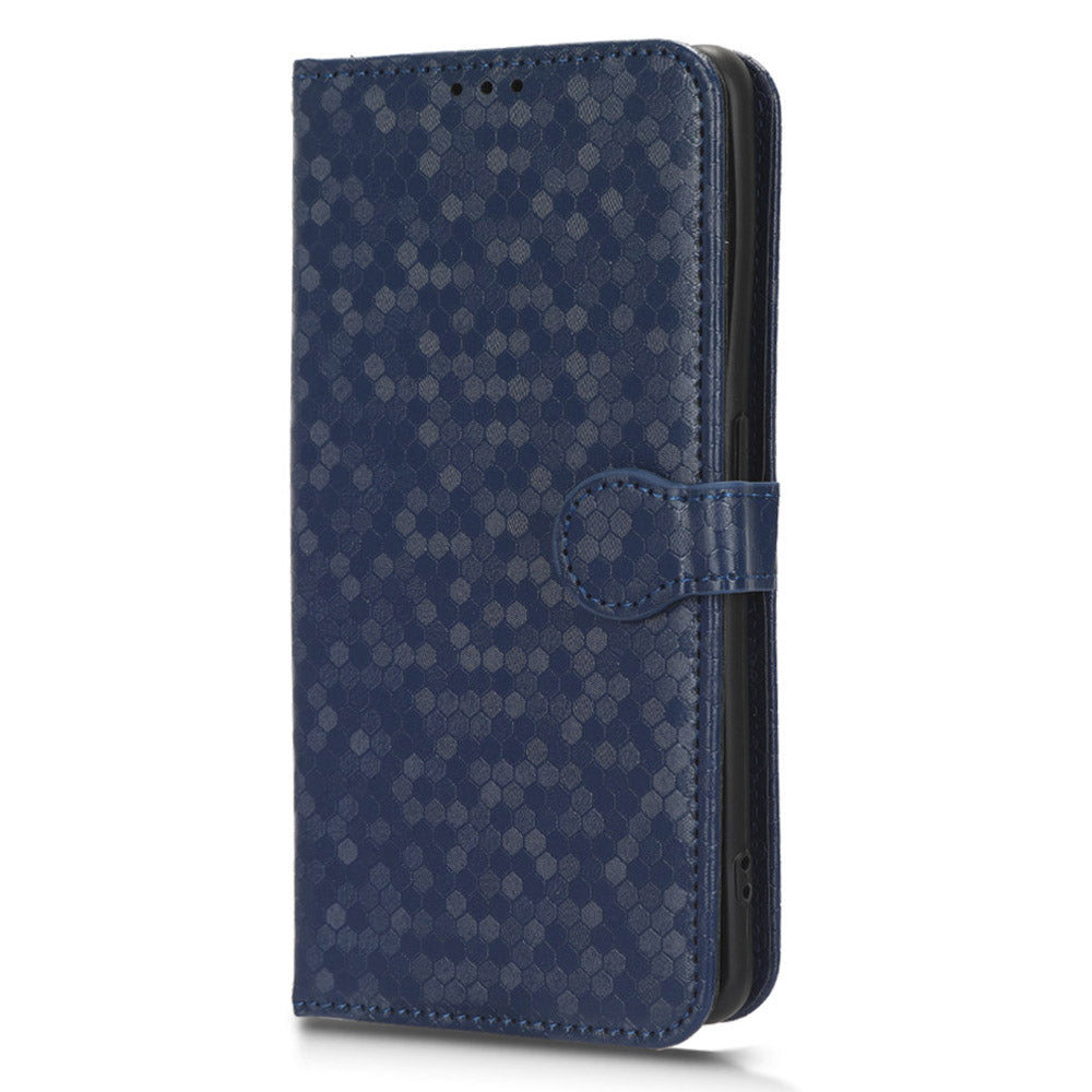 Dot Pattern Imprinted Leather Cover for Oppo Find X6 Wallet Phone Case Anti-Drop Shockproof Stand Phone Shell