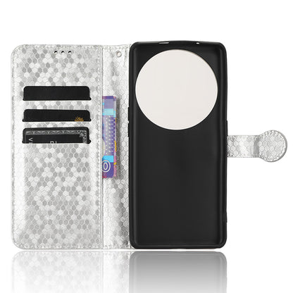 Dot Pattern Imprinted Leather Cover for Oppo Find X6 Wallet Phone Case Anti-Drop Shockproof Stand Phone Shell