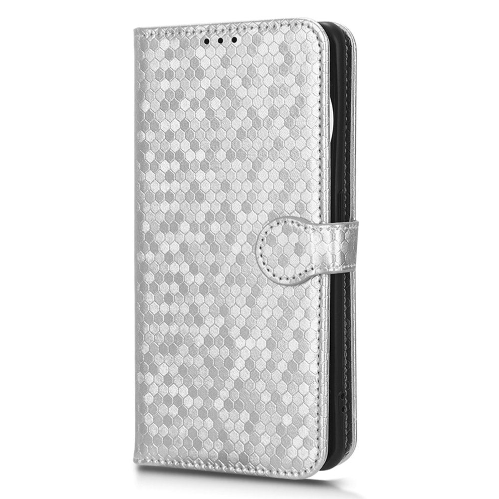 Dot Pattern Imprinted Leather Cover for Oppo Find X6 Wallet Phone Case Anti-Drop Shockproof Stand Phone Shell