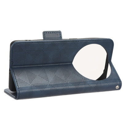 Shockproof PU Leather Phone Case for Oppo Find X6 , Imprinted Triangle Stand Wallet Cover