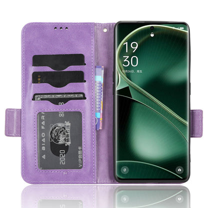 Shockproof PU Leather Phone Case for Oppo Find X6 , Imprinted Triangle Stand Wallet Cover