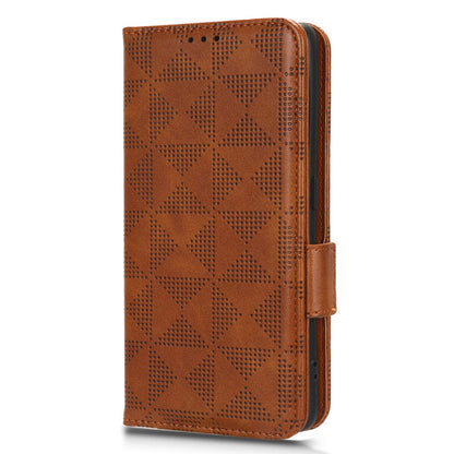 Shockproof PU Leather Phone Case for Oppo Find X6 , Imprinted Triangle Stand Wallet Cover