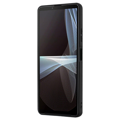 Soft TPU Back Cover for Sony Xperia 5 IV 5G Scratch Resistant Matte Phone Case with Ring Kickstand