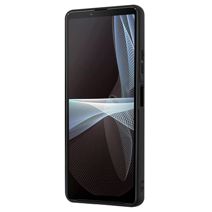 Soft TPU Back Cover for Sony Xperia 5 IV 5G Scratch Resistant Matte Phone Case with Ring Kickstand