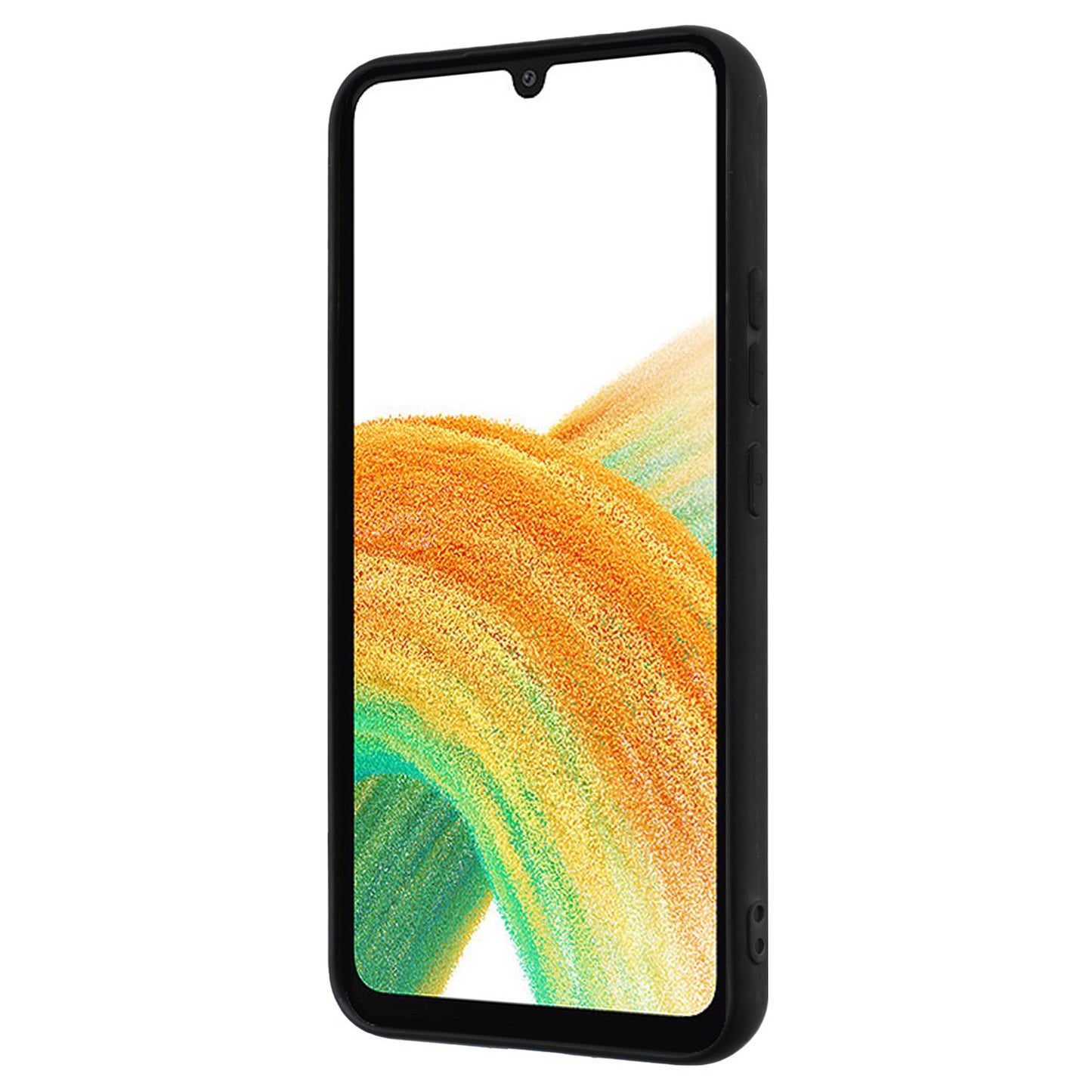 For Samsung Galaxy M14 5G Flexible TPU Back Cover Rotary Ring Kickstand Matte Phone Case
