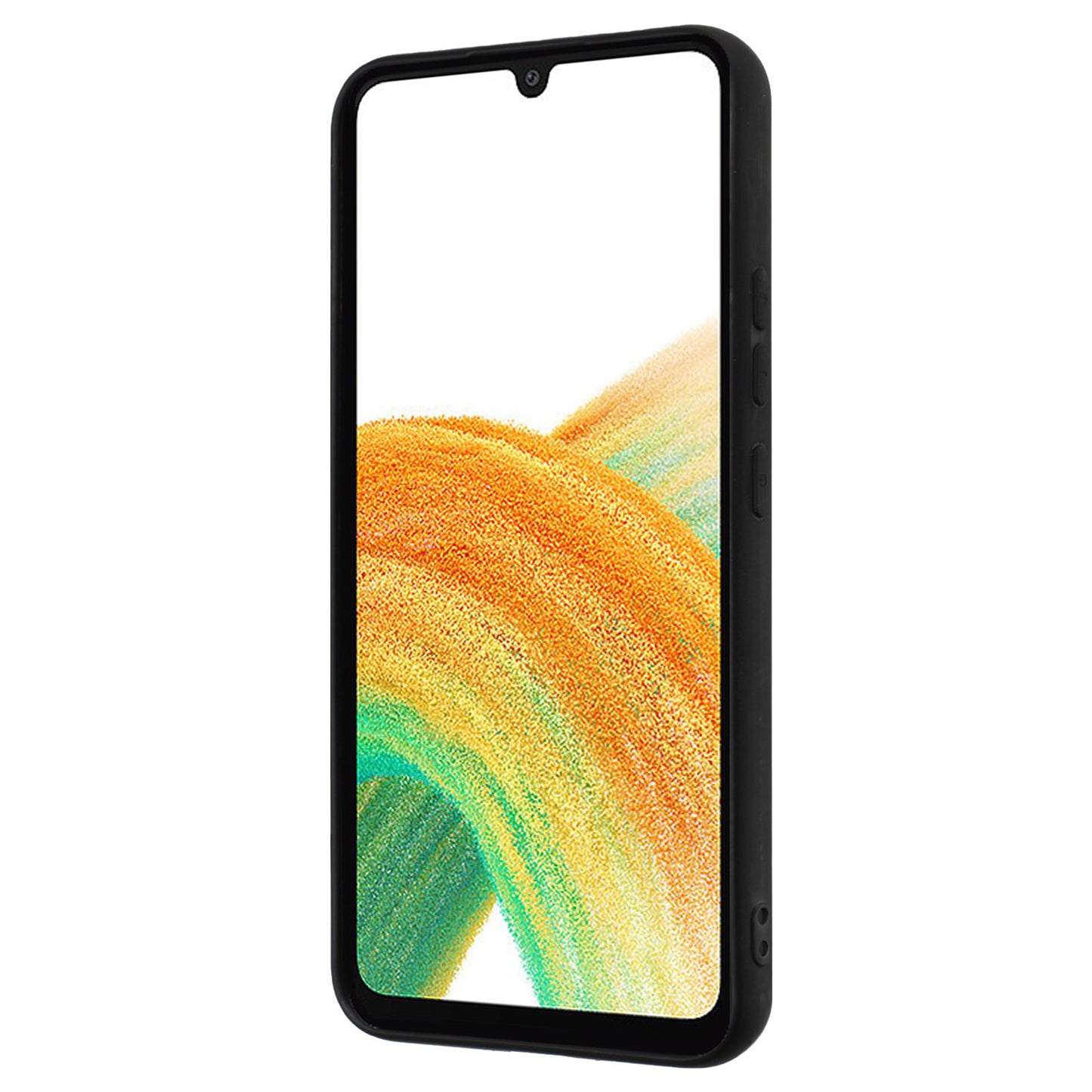 For Samsung Galaxy M14 5G Flexible TPU Back Cover Rotary Ring Kickstand Matte Phone Case