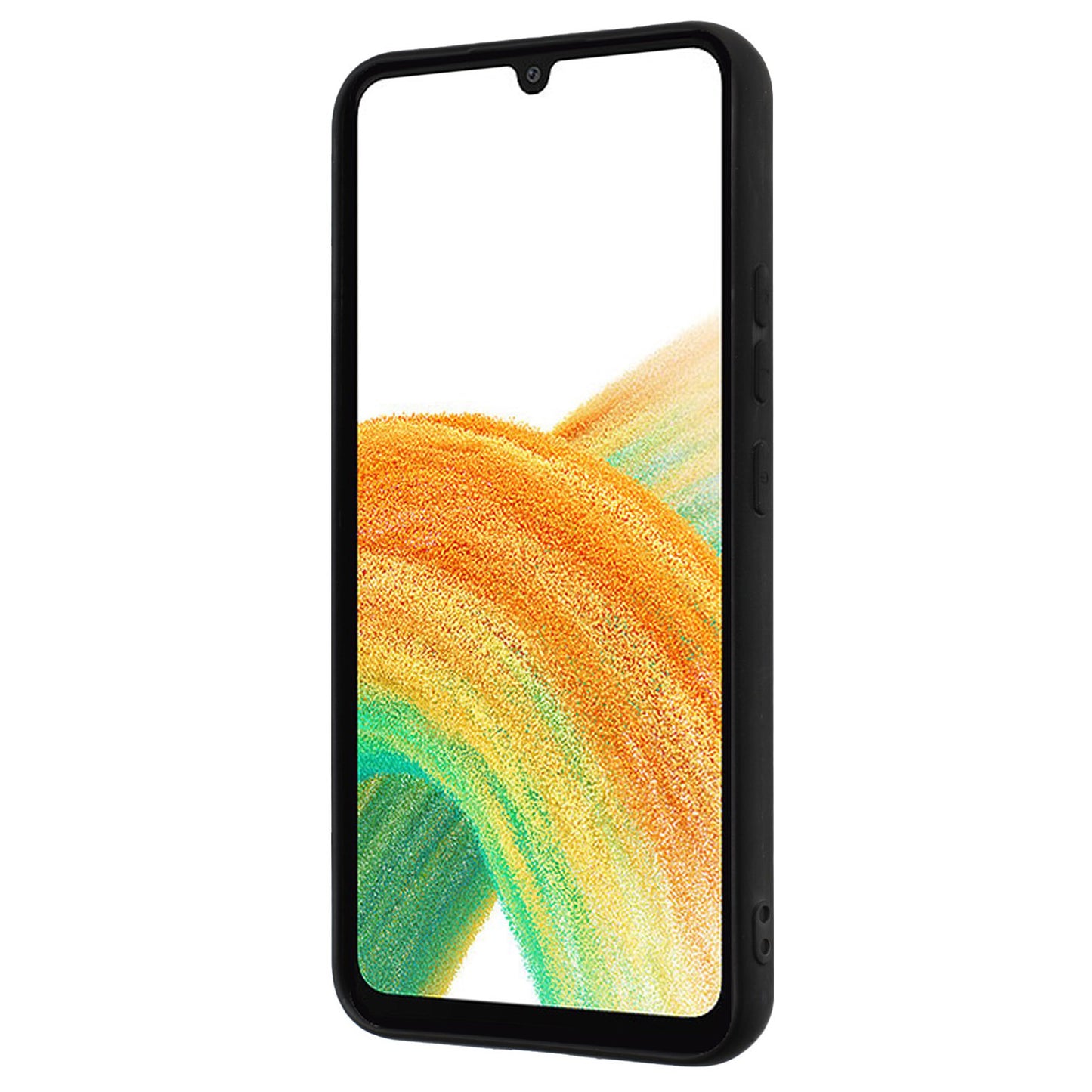 For Samsung Galaxy M14 5G Flexible TPU Back Cover Rotary Ring Kickstand Matte Phone Case