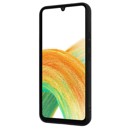 For Samsung Galaxy M14 5G Flexible TPU Back Cover Rotary Ring Kickstand Matte Phone Case