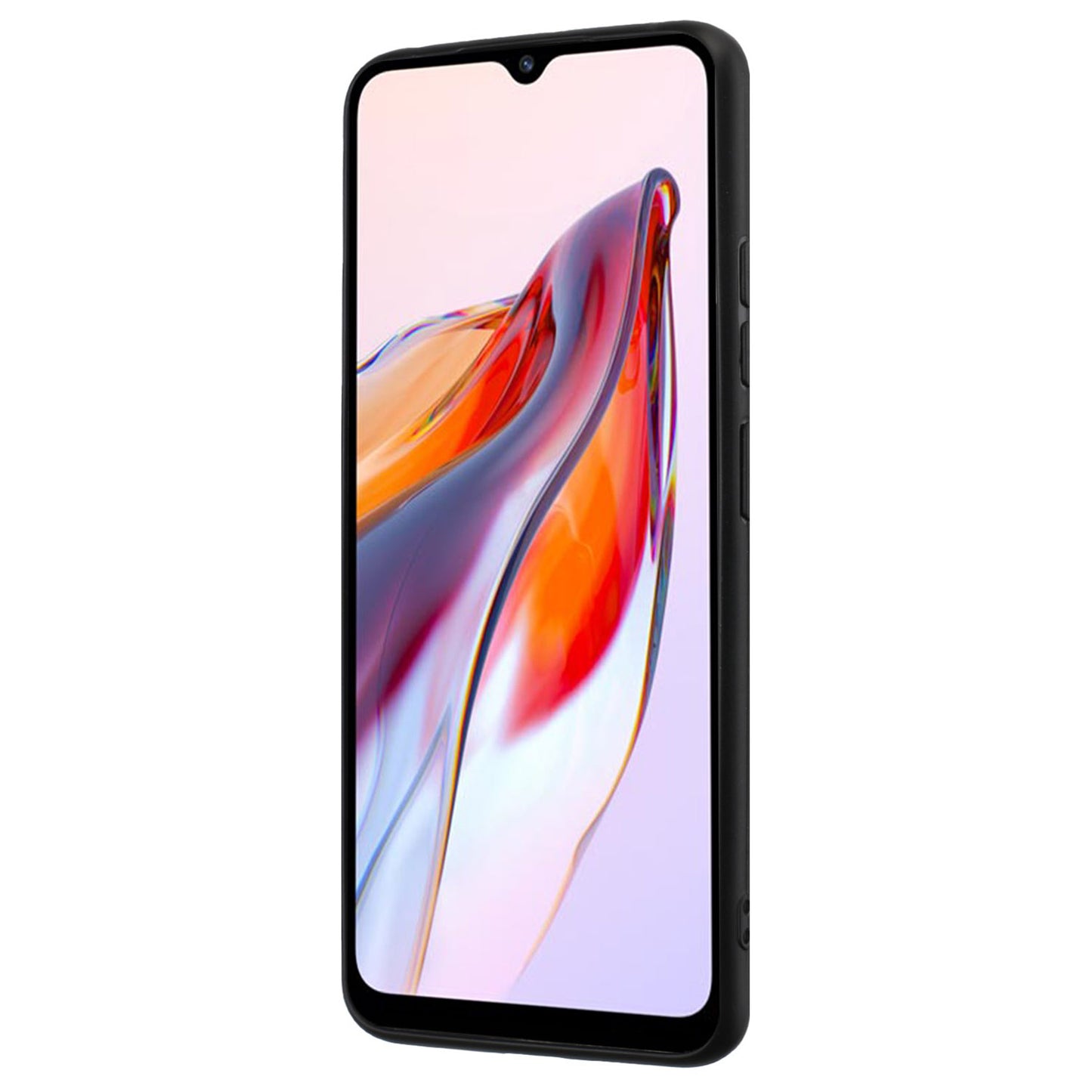 Phone Case for Xiaomi Redmi 11A 4G / 12C 4G TPU Matte Cover with Rotary Ring Kickstand