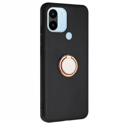 Matte Phone Case for Xiaomi Redmi A1+ 4G / A2+ 4G / Poco C50 4G TPU Cover with Rotary Ring Kickstand