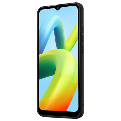 Matte Phone Case for Xiaomi Redmi A1+ 4G / A2+ 4G / Poco C50 4G TPU Cover with Rotary Ring Kickstand