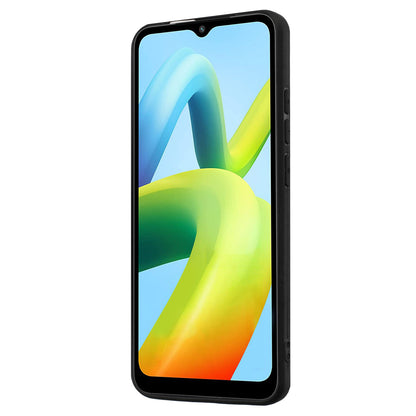 Matte Phone Case for Xiaomi Redmi A1+ 4G / A2+ 4G / Poco C50 4G TPU Cover with Rotary Ring Kickstand