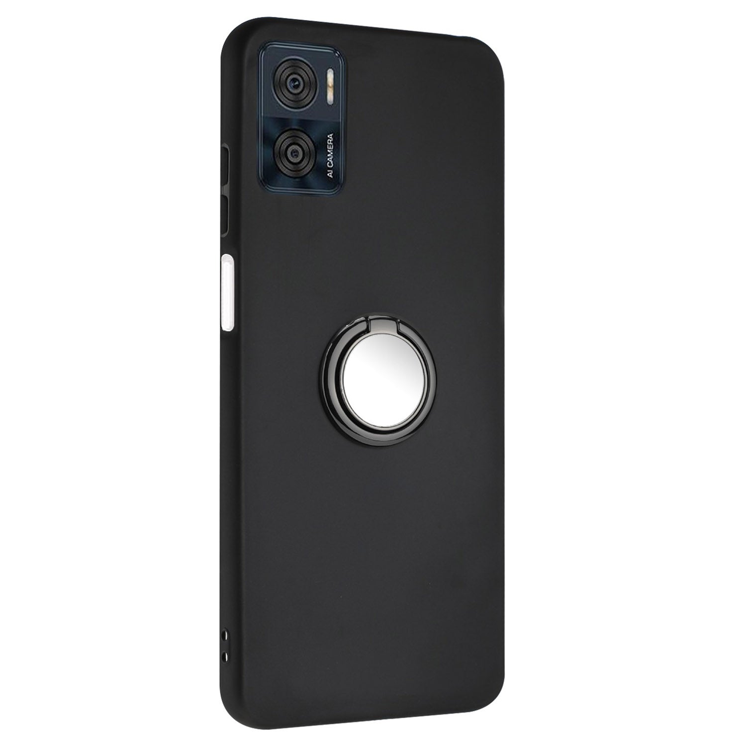 Ring Kickstand Matte Cover for Motorola Moto E22 4G / E22i 4G TPU Phone Case Support Car Magnet Mount