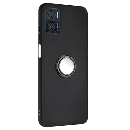 Ring Kickstand Matte Cover for Motorola Moto E22 4G / E22i 4G TPU Phone Case Support Car Magnet Mount