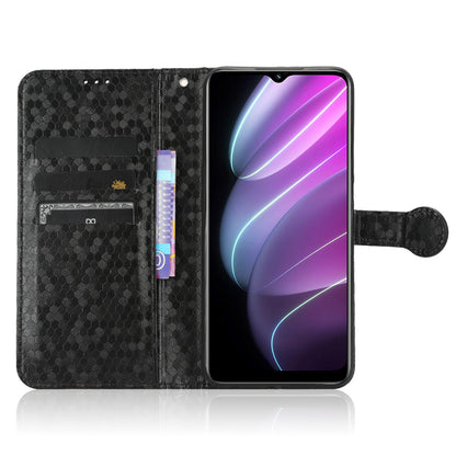 For Realme V30 5G / V30t Wallet Phone Case Dot Pattern Imprinted PU Leather Cover with Stand