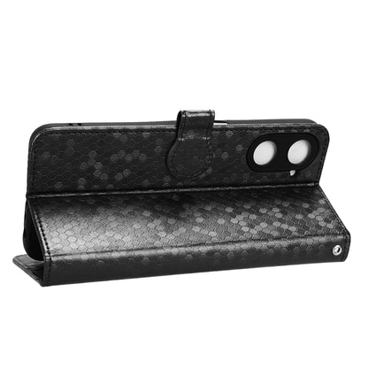 For Realme V30 5G / V30t Wallet Phone Case Dot Pattern Imprinted PU Leather Cover with Stand