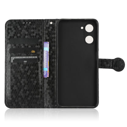 For Realme V30 5G / V30t Wallet Phone Case Dot Pattern Imprinted PU Leather Cover with Stand