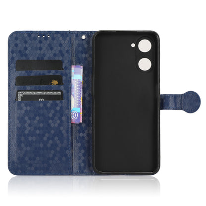 For Realme V30 5G / V30t Wallet Phone Case Dot Pattern Imprinted PU Leather Cover with Stand
