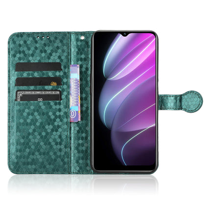 For Realme V30 5G / V30t Wallet Phone Case Dot Pattern Imprinted PU Leather Cover with Stand