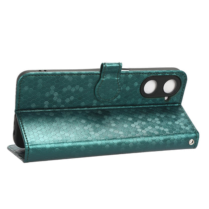 For Realme V30 5G / V30t Wallet Phone Case Dot Pattern Imprinted PU Leather Cover with Stand