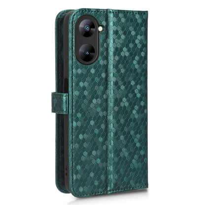 For Realme V30 5G / V30t Wallet Phone Case Dot Pattern Imprinted PU Leather Cover with Stand