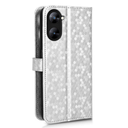 For Realme V30 5G / V30t Wallet Phone Case Dot Pattern Imprinted PU Leather Cover with Stand