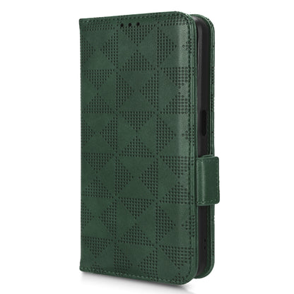 For Realme V30t / V30 5G Shockproof PU Leather Phone Case Imprinted Triangle Stand Wallet Cover