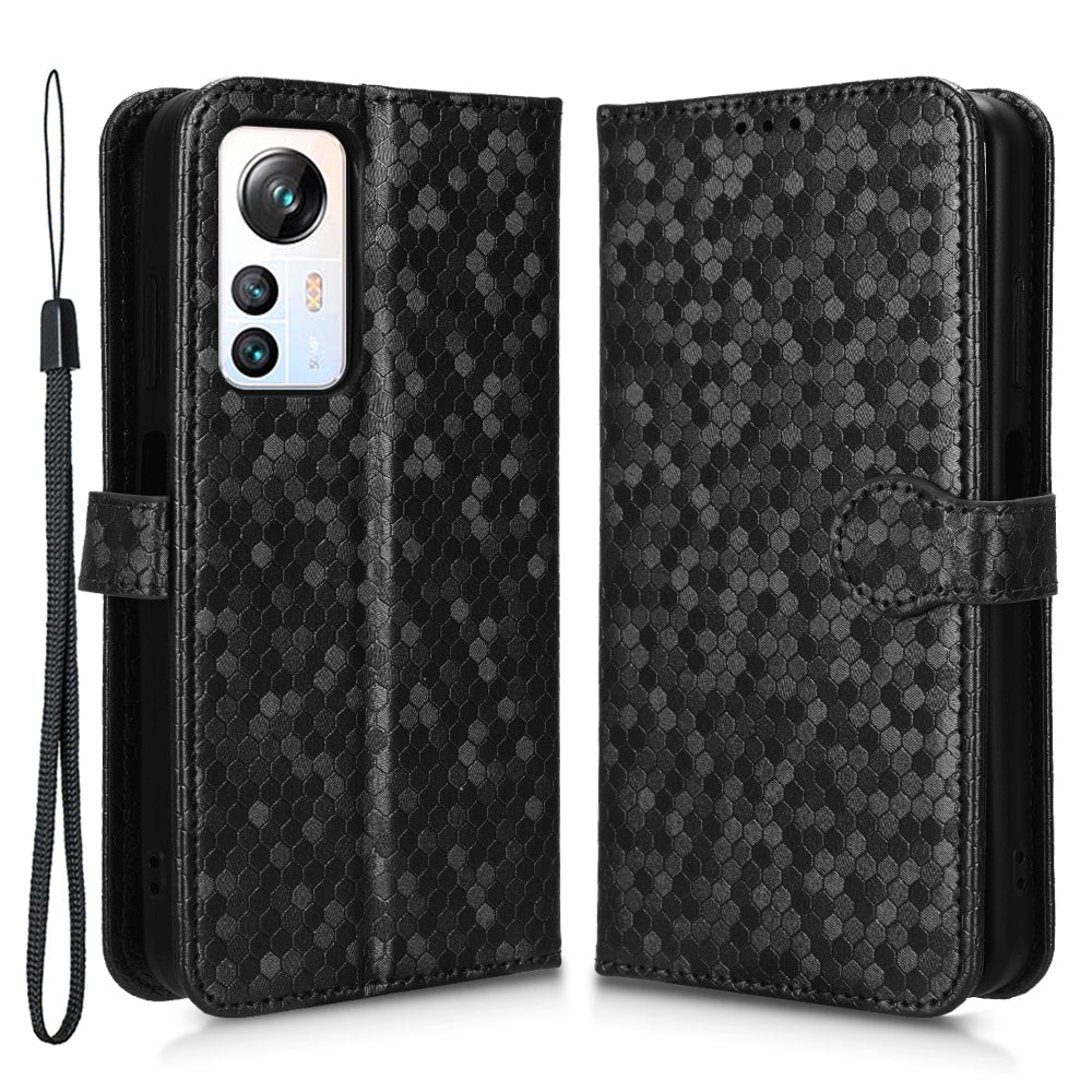 Phone Case for Blackview A85 Wallet Phone Case Dot Pattern Imprinted Leather Cover Shockproof Stand Phone Shell