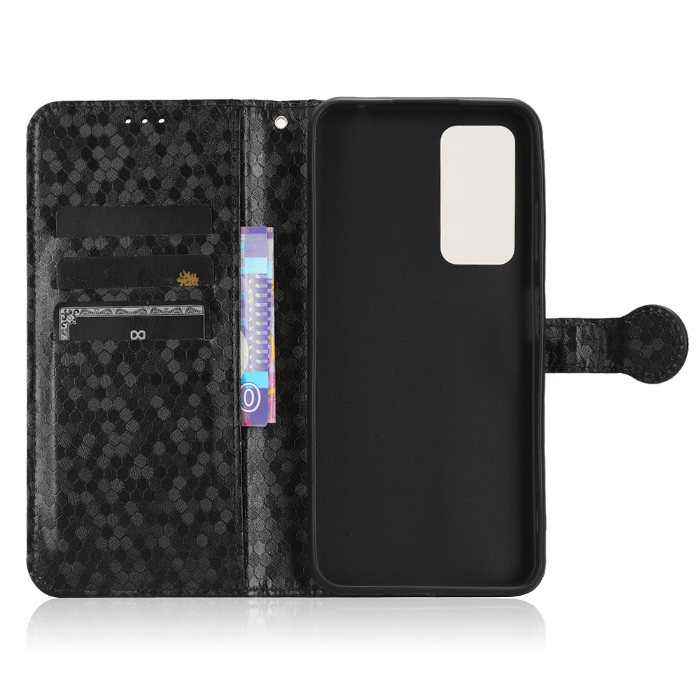 Phone Case for Blackview A85 Wallet Phone Case Dot Pattern Imprinted Leather Cover Shockproof Stand Phone Shell