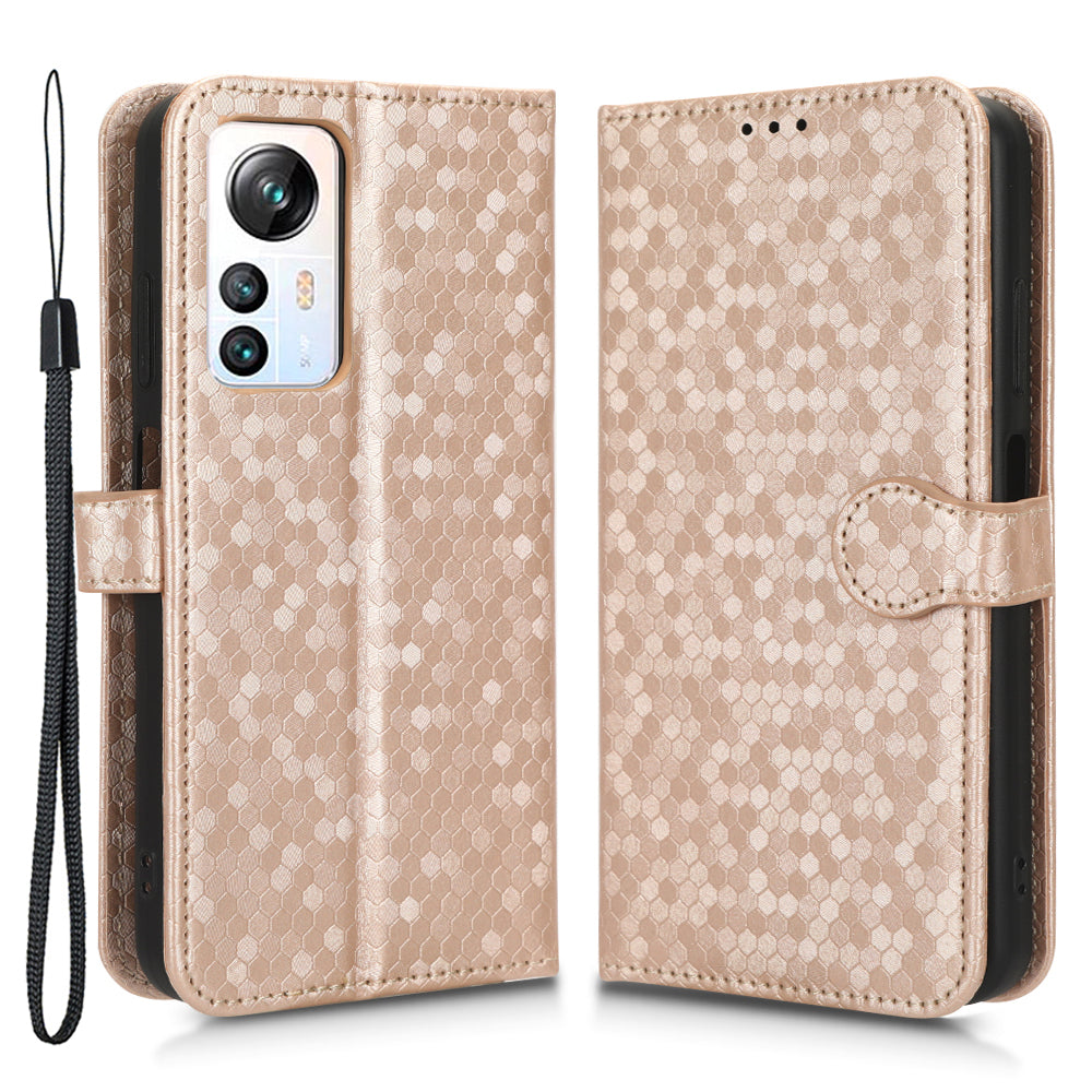 Phone Case for Blackview A85 Wallet Phone Case Dot Pattern Imprinted Leather Cover Shockproof Stand Phone Shell