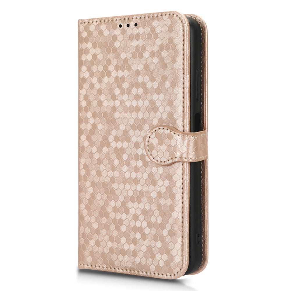 Phone Case for Blackview A85 Wallet Phone Case Dot Pattern Imprinted Leather Cover Shockproof Stand Phone Shell