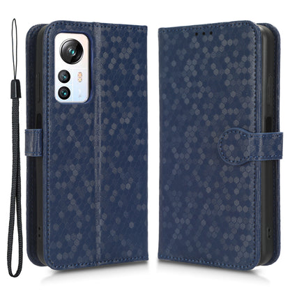 Phone Case for Blackview A85 Wallet Phone Case Dot Pattern Imprinted Leather Cover Shockproof Stand Phone Shell
