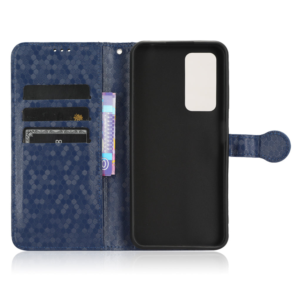 Phone Case for Blackview A85 Wallet Phone Case Dot Pattern Imprinted Leather Cover Shockproof Stand Phone Shell