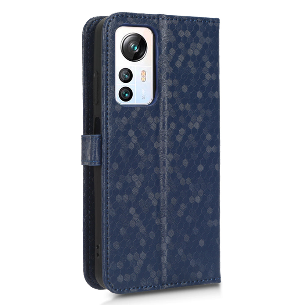 Phone Case for Blackview A85 Wallet Phone Case Dot Pattern Imprinted Leather Cover Shockproof Stand Phone Shell