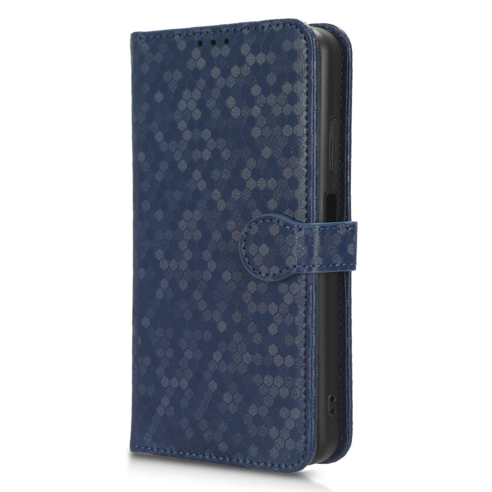 Phone Case for Blackview A85 Wallet Phone Case Dot Pattern Imprinted Leather Cover Shockproof Stand Phone Shell