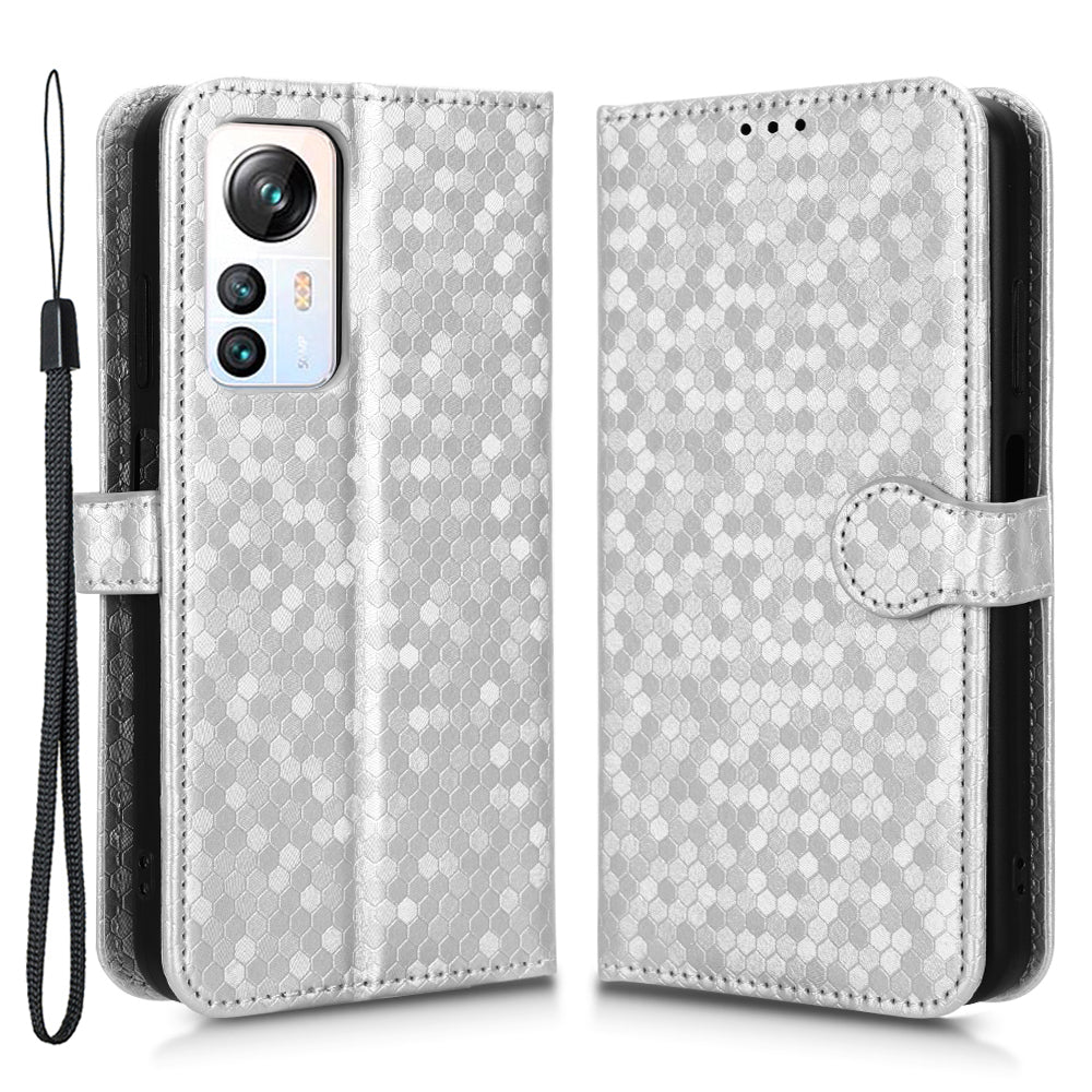 Phone Case for Blackview A85 Wallet Phone Case Dot Pattern Imprinted Leather Cover Shockproof Stand Phone Shell