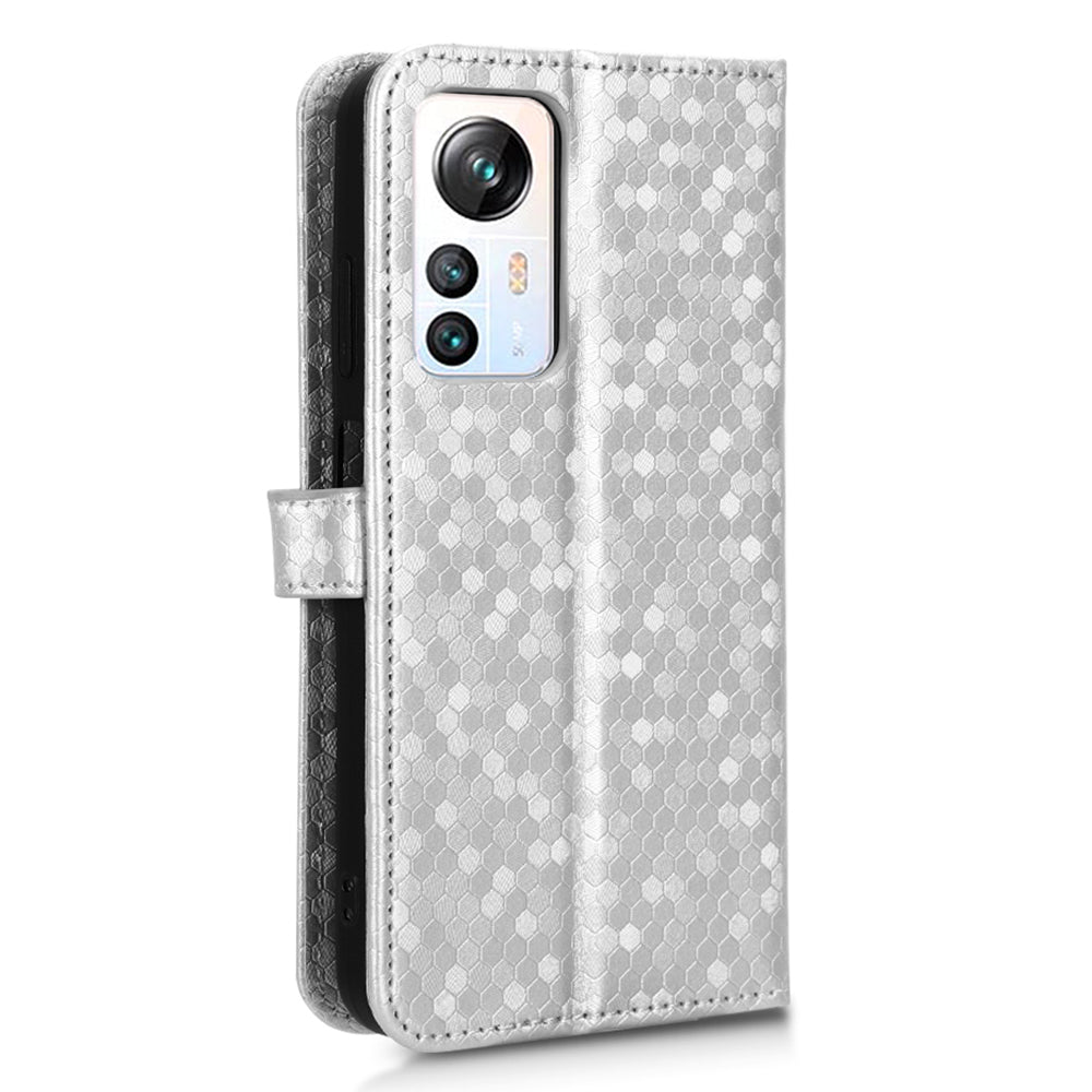 Phone Case for Blackview A85 Wallet Phone Case Dot Pattern Imprinted Leather Cover Shockproof Stand Phone Shell