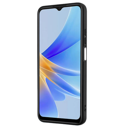 For Oppo A17 4G / A17k 4G Matte TPU Phone Case Ring Kickstand Bump Proof Cover Support Car Magnet Mount