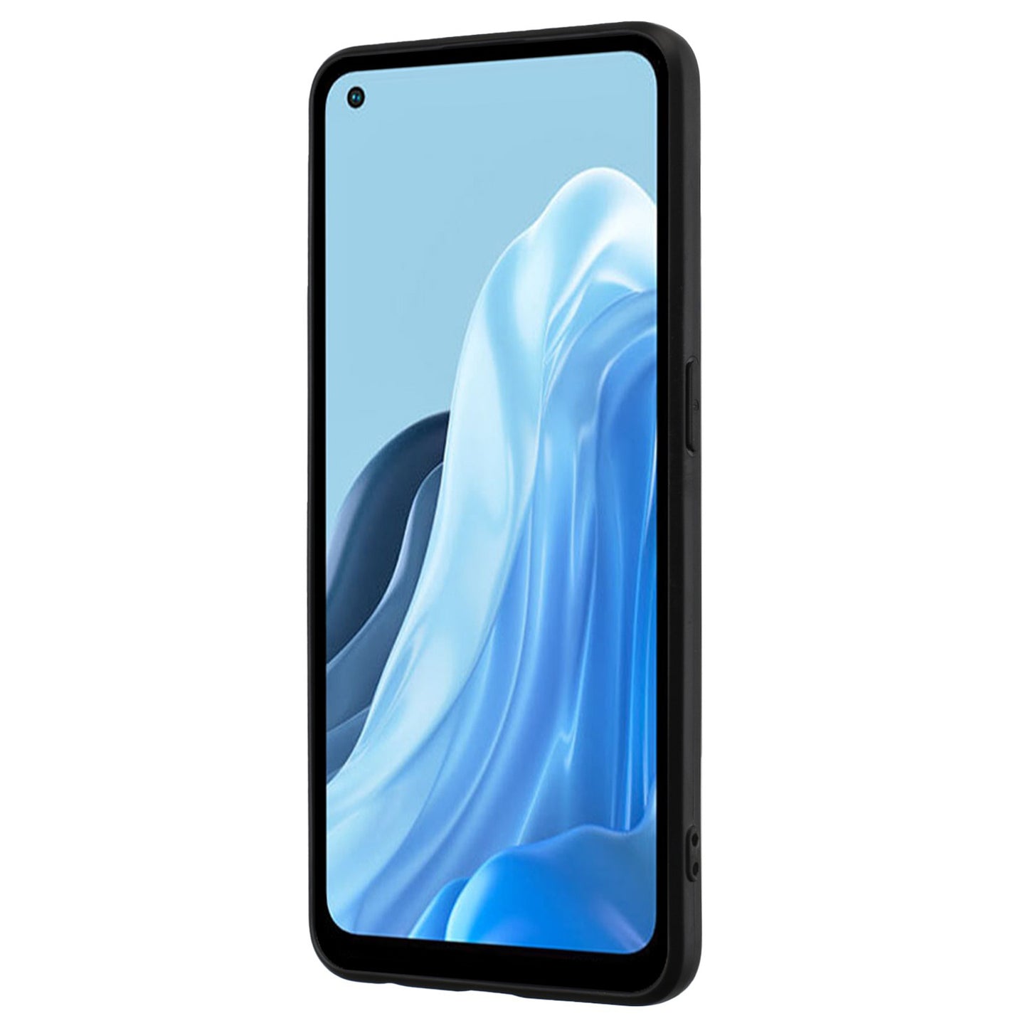 TPU Cover for Oppo Reno7 4G / Reno8 4G Phone Guard Matte Protector Case with Ring Kickstand