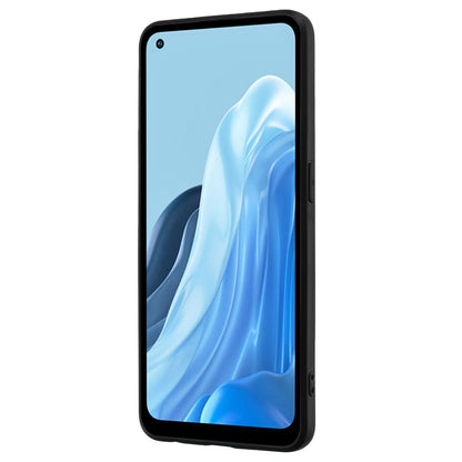 TPU Cover for Oppo Reno7 4G / Reno8 4G Phone Guard Matte Protector Case with Ring Kickstand