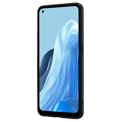 TPU Cover for Oppo Reno7 4G / Reno8 4G Phone Guard Matte Protector Case with Ring Kickstand