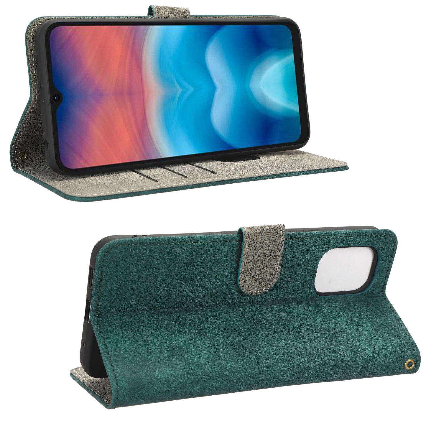 For Umidigi G1 / G1 Max Phone Stand Case PU Leather RFID Blocking Wallet Protective Cover with Strap